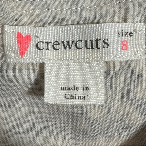 Crewcuts by J. Crew sz 8 girl's dress, cream/black horse pattern, cotton - Picture 10 of 12